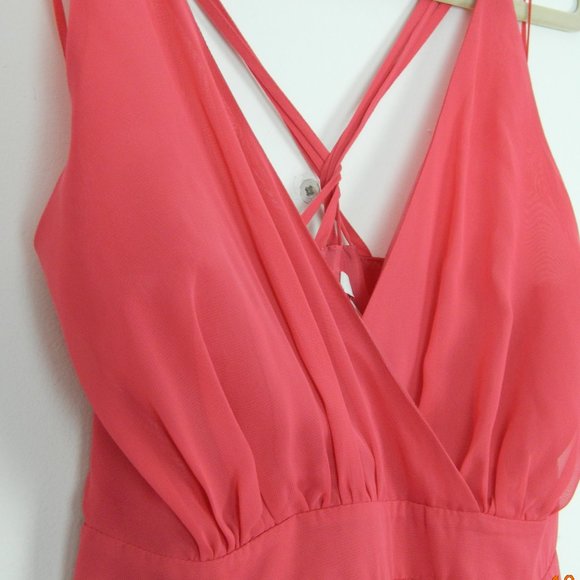 BONGO Red Raspberry Razor Strap Dress - Picture 4 of 8